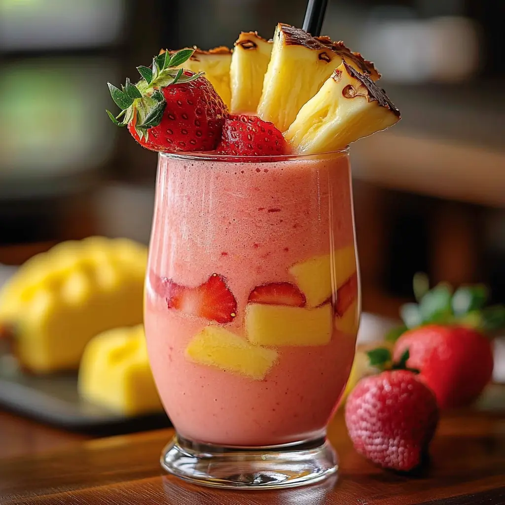 Strawberry Piña Colada Smoothie
