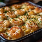 Shrimp Scampi Pasta Bake