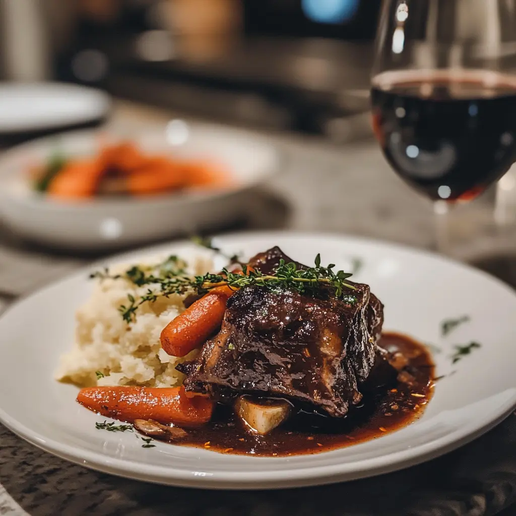 red wine braised short ribs