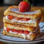Fried Strawberry Cheesecake Sandwiches
