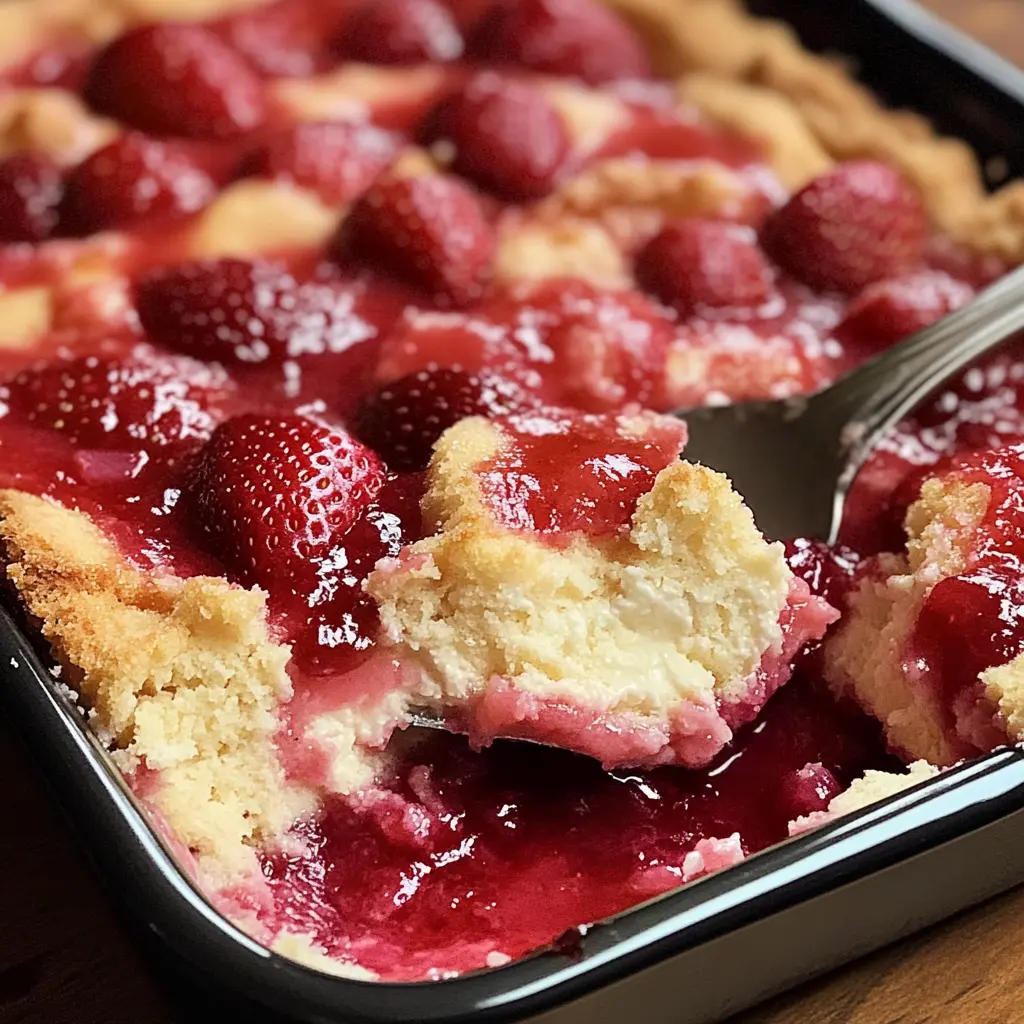 Strawberry Dump Cake