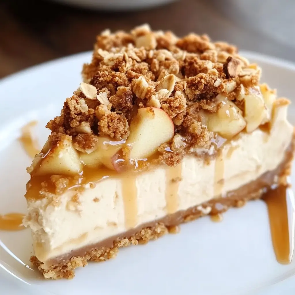 Apple Crisp Cheesecake
